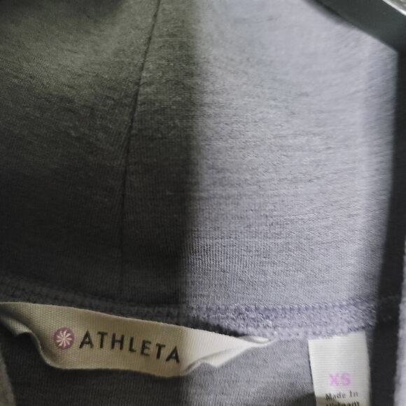 Athleta Dress XS Gray SoftTech Shift Wool Blend Stretch Casual Pocket Athleisure - Picture 4 of 7